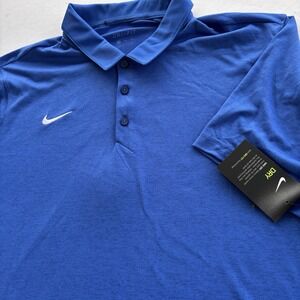 Nike Dri-FIT Blue Polo Shirt‎ Men's XXL CD7068-493 NWT Performance Golf